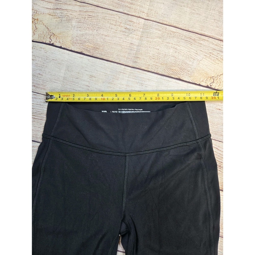 All In Motion Girl's Size Large Everyday Soft High-Rise Leggings Black Flare - Picture 3 of 6